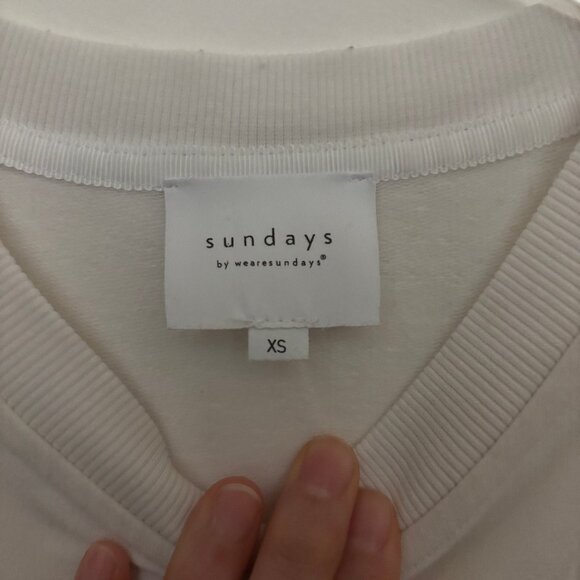 Sundays by WeAreSundays Pleated Hem Tank Dress in Cream – XS - Picture 4 of 7